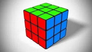 completed rubix cube